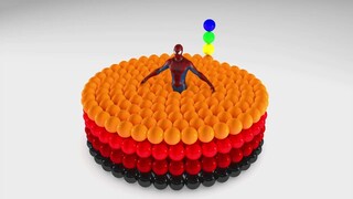 Círculo de bolas de colores aprendemos colores vídeos educativos para niñosㅣ다채로운 원형 공으로 색상 배우기