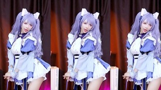 【颖儿】原神刻晴同人女仆cos×like a cat猫步轻俏直播舞蹈录屏
