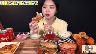 Handmade Burgers Mukbang ẨM THỰC HÀN 7 #amthuc