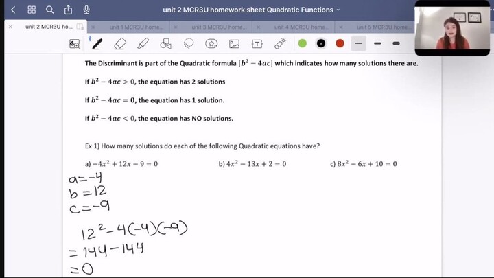 查找判别式 Finding the Discriminant