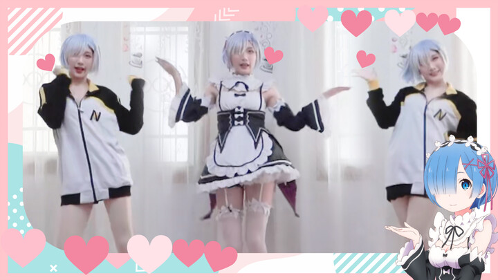 【Orange】Cosplaying Rem dancing Renai Circulation (Fast version) 2x waifu 2x happiness