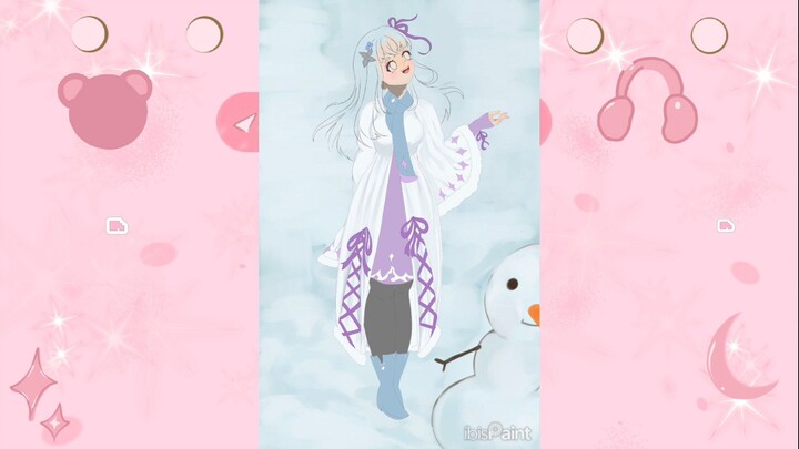 LET'S PLAY IN THE SNOW☃️❄️(drawing//SpeedPaint)