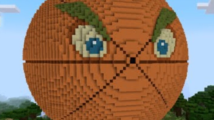 [Childhood Mashup] Minecraft x Plants vs. Zombies Animation: Giant Charged Pomelo Launches!!! Plants