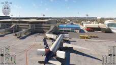 Airplane Boeing 777-300 on the ramp in Microsoft Flight Simulator 2024