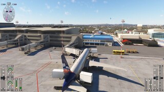 Airplane Boeing 777-300 on the ramp in Microsoft Flight Simulator 2024
