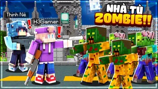 H3 Thử Thách VƯỢT NGỤC NHÀ TÙ ZOMBIE Siêu Khó Trong Minecraft!!