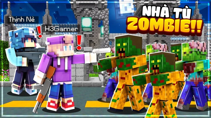 H3 Thử Thách VƯỢT NGỤC NHÀ TÙ ZOMBIE Siêu Khó Trong Minecraft!!