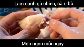 Làm cánh gà chiên và cà ri bò