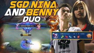 SGD. NINA and BENNYQT duo.