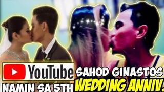 SAHOD NAMIN SA YOUTUBE MONTH OF APRIL GINASTOS NAMIN SA 5TH WEDDING ANNIVERSARY! KAREACTION VLOG!