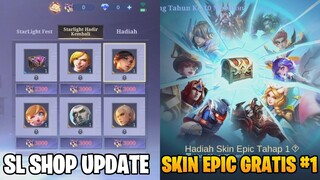 STARLIGHT SHOP UPDATE + SKIN EPIC RANDOM GRATIS #1 - DIJAMIN DAPAT SKIN EPIC YANG BELUM DIMILIKI