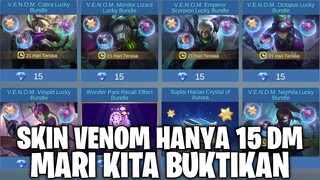 SKIN VENOM CUMA 15DM SAJAH?!? MARI KITA BUKTIKAN BERSAMA2! GACHA V.E.N.O.M LUCKY BUNDLE