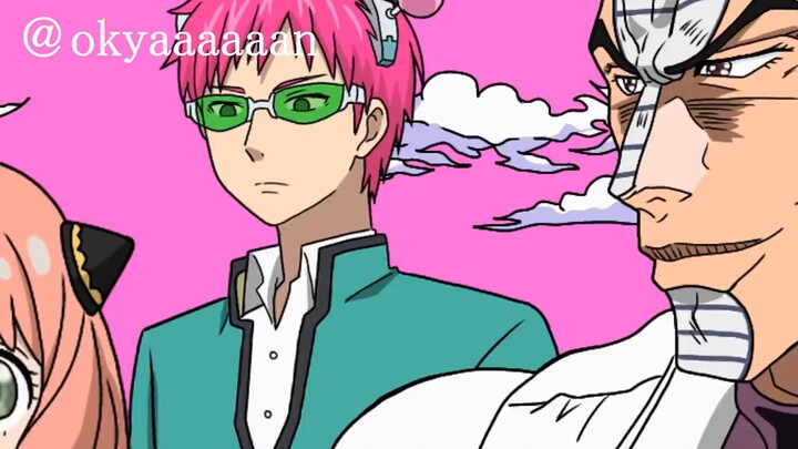 [ตัวอักษรจีน] ย่าและตัวการ์ตูนอนิเมะที่อ่านใจได้[SPY×FAMILY][โจโจ้ล่าข้ามฝรั่ง][ภัยพิบัติของ Qimu Nanxiong][SAKAMOTO DAYS]