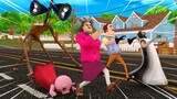 Scary Teacher 3D Animation -  Miss T vs Granny Knock Down Siren Head -  Funny Animation