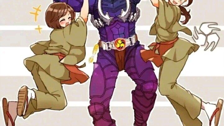 Kumpulan gambar anime ksatria dan pahlawan utama Heisei (Musoki, Raja Waktu)