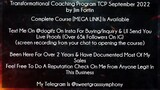 Transformational Coaching Program TCP September 2022 by Jim Fortin Course download