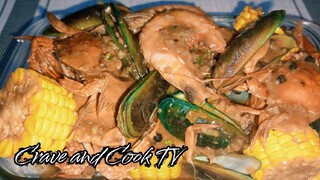 Seafood boil with Garlic butter sauce! 😋 Siguradong solve ang buong pamilya sa sarap!🤗