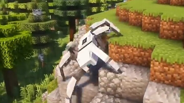 [Minecraft/Transport] Six-legged mechanical spider