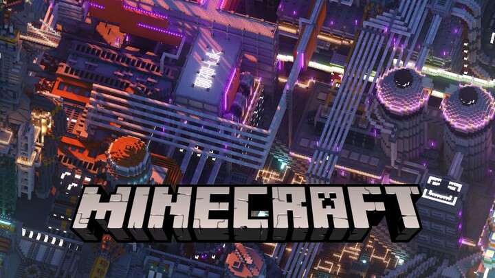 [ Minecraft ] 4K Cyberpunk - 2021 New Year's Eve!