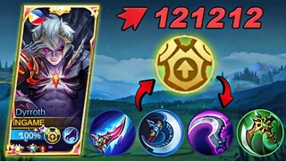 DYRROTH YELLOW EMBLEM? TRY THIS INSANE BUILD THAT CAN (ONE SHOT EVERYTHING!!)