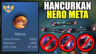 Nana Gajah Hancurkan Hero Meta!! Mobile Legends