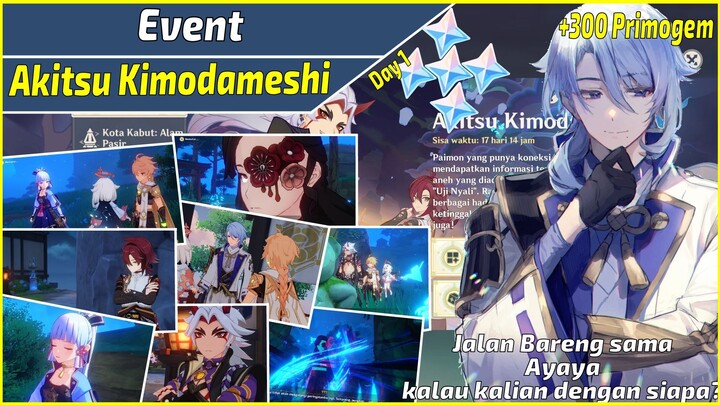 Event Terbaru Akitsu Kimodameshi Hari ke 1 Genshin Impact Indonesia