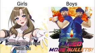 GIrls VS Boys ASMR, I Need More Bullet ASMR