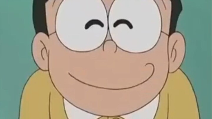 nobita sedang bahagia