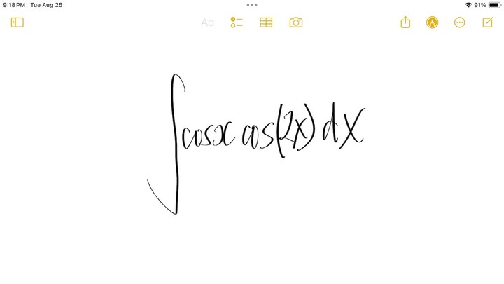 trig integral cos(x) cos(2x) dx