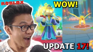 UPDATE 17! NEW CODE, NEW WORLD, NEW SPELLS! ROBLOX WEAPON FIGHTING SIMULATOR!