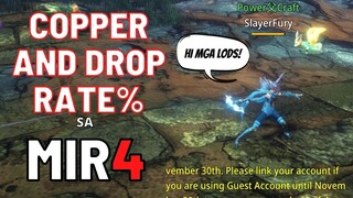 MIR4 GUIDE : PAANO PATAASIN ANG COPPER AT DROP RATE