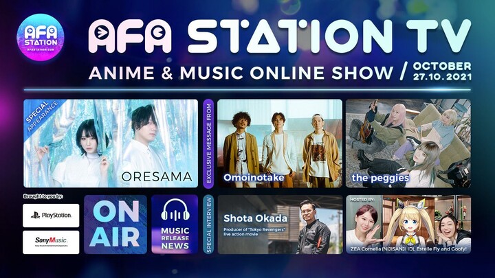 AFA Station TV Anime & Music Online Show October 10.2021