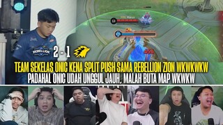 TEAM SEKELAS ONIC BISA BUTA MAP DI MPL WKWKW!! REAKSI STREAMER RBL ZION 2-1 ONIC ESPORTS MPL ID S13!