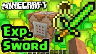 How to make an Exp. Sword in Minecraft Pe/Ps4/Beta/Bedrock Edition/Pc/Rtx using Command Block