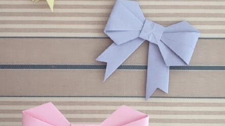 Bow-Knot Origami Tutorial