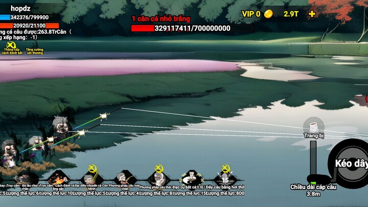 test skill mới câu cá vạn cân 🤧