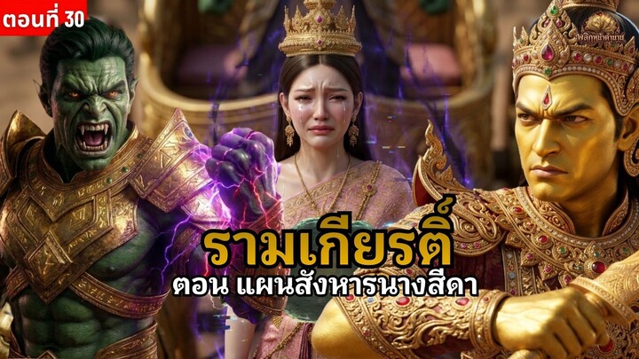 รามเกียรติ์ ตอนที่ 30 แผนสังหารนางสีดา กลลวงสุดเหี้ยมของอินทรชิตทำลายขวัญทัพลิง