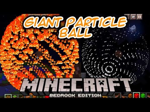 Minecraft Giant Particle Ball Commands using Command Blocks Trick