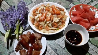 củ hũ dừa xào tép bạc trong buổi cơm chiều bên gia đình thật ấm áp| TKQ T177