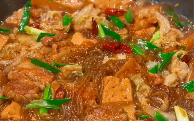 猪肉炖粉条，太适合冬天吃了"美食分享 "抵挡不住美食的诱惑