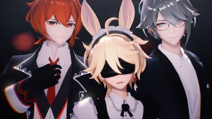 ♚Dikongsen Sandwich Biscuit♚Butler Elhaysen·Rabbit Ears Maid Kong·Master Diluc◆‖ดูอย่างกระตือรือร้น‖