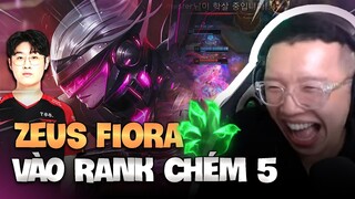 T1 ZEUS FIORA VS CAMILE, TỨC GIẬN MORGAN VÀO RANK CHÉM 5 (LMHT)12.1