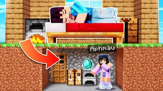 Tiny Home PRANK Under His MINECRAFT HOUSE!