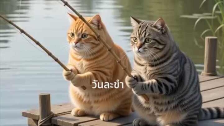 aiวันละขำ🤣 แข่งตกปลา