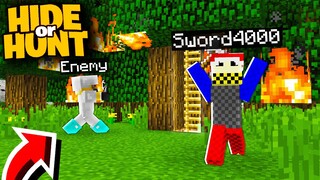 our HIDDEN Minecraft Base was DESTROYED by this ENEMY - Hide or Hunt #2