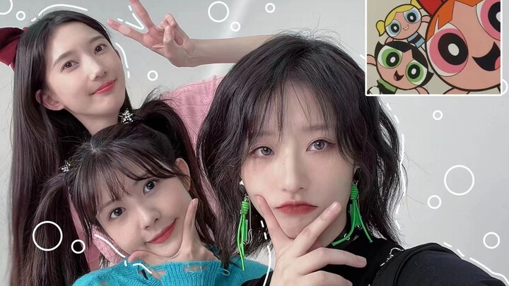 The Powerpuff Girls are on the scene! Hanging out with a gorgeous girl is just so much fun!