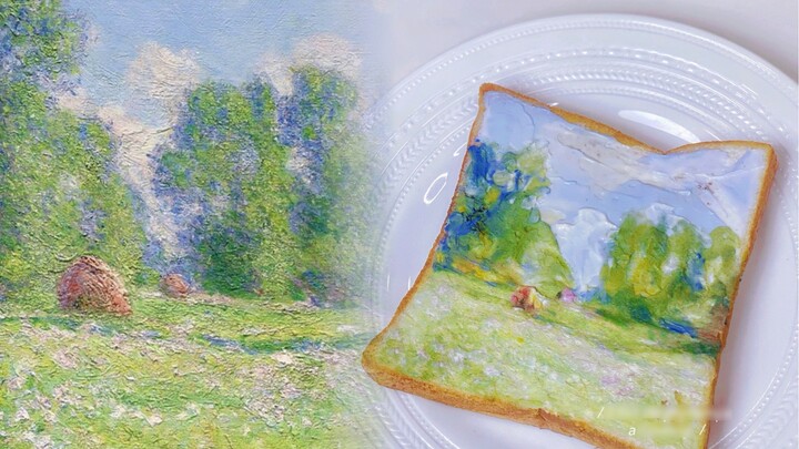 Giverny di Musim Semi/Lukisan Cat Minyak Roti Panggang～