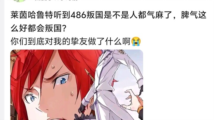 ไรน์ฮารุตได้ยินว่า 486 ทรยศชาติ ใครๆ ก็คงเดือดไปหมดแล้ว ขนาดนิสัยดีขนาดนี้ยังทรยศได้เลยเหรอ?