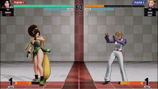 KOF15　チャンピオンvs拳皇　最強の不知火舞　ヒット＆アウェイで攻める