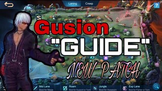 Gusion Gameplay: Mga DAPAT GAWIN sa bagong Meta: New Patch | pein